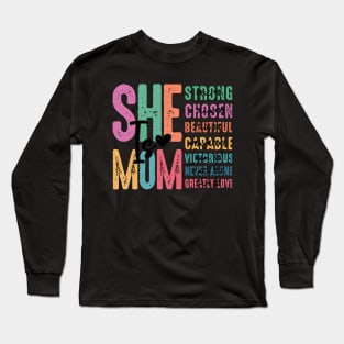 She is Mom Happy Mother's Day Long Sleeve T-Shirt